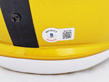 TROY POLAMALU AUTOGRAPHED STEELERS FLASH FULL SIZE SPEED HELMET HOF 20 BECKETT
