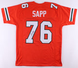 Warren Sapp Signed Miami Hurricanes Jersey (JSA COA) Tampa Bay's 7xPro Bowl D T