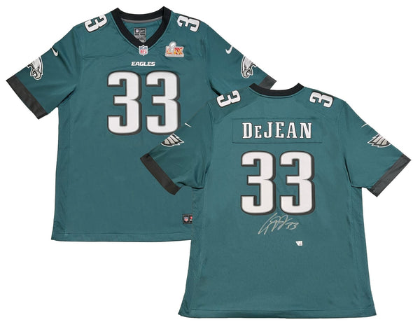 Cooper DeJean Autographed Philadelphia Eagles Nike Jersey SB LIX Patch Fanatics