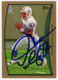 Derrick Mason Signed Oilers 1998 Topps Football Trading Card #102 (SCHWARTZ COA)