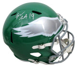 Josh Sweat Signed Kelly-Green Full Size Replica Helmet Eagles Beckett 195550