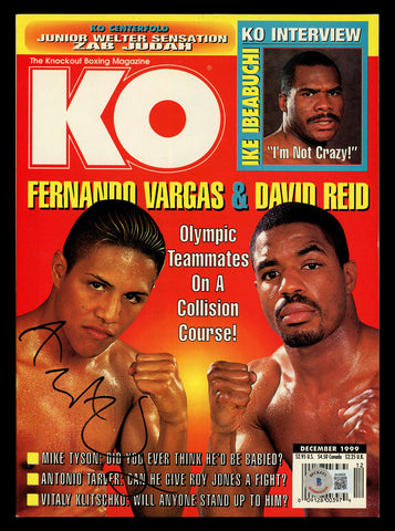 Fernando Vargas Autographed Signed KO Magazine Beckett BAS QR #BK08829