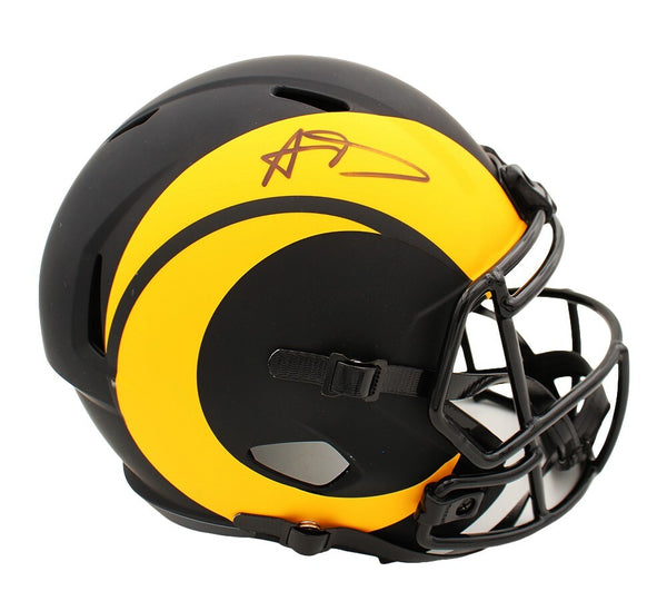 Aaron Donald Signed Los Angeles Rams Speed Full Size Eclipse NFL Helmet