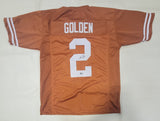 MATTHEW GOLDEN AUTOGRAPHED SIGNED COLLEGE STYLE CUSTOM XL JERSEY W/ BECKETT QR