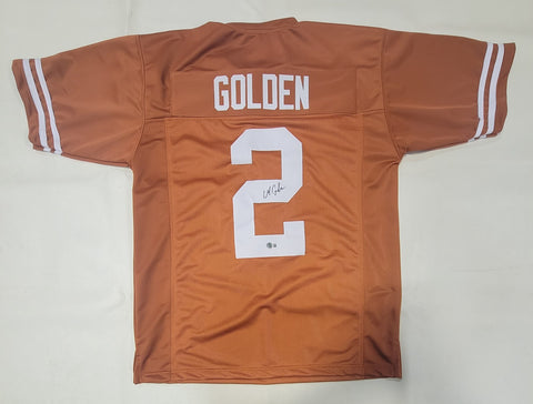 MATTHEW GOLDEN AUTOGRAPHED SIGNED COLLEGE STYLE CUSTOM XL JERSEY W/ BECKETT QR