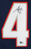 Ty Law Authentic Signed Navy Blue Pro Style Jersey Autographed BAS Witnessed