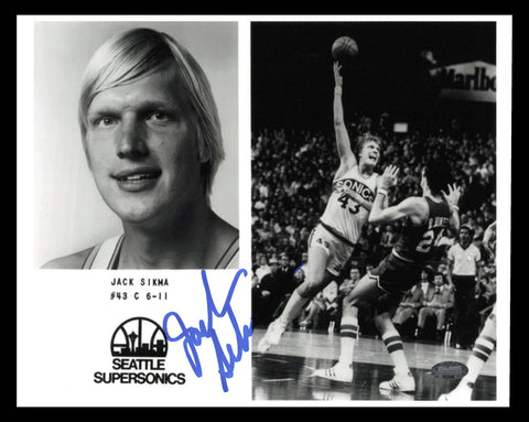 Jack Sikma Autographed Signed 8x10 Photo Seattle Supersonics MCS Holo #87436