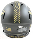 A.J. Brown Signed Eagles F/S Salute 2025 Speed Authentic Helmet - Beckett W Holo