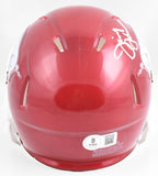 Jimmy Johnson Autographed Arkansas Razorbacks Speed Mini Helmet - Beckett W Holo