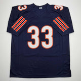 Autographed/Signed Charles Tillman Peanut Chicago Blue Jersey Beckett COA