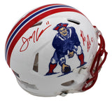 Julian Edelman/Rob Gronkowski Signed New England Patriots Speed Auth TB Helmet