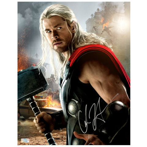 Chris Hemsworth Autographed 2015 Avengers Age of Ultron Thor 11x14 Photo