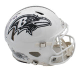 Ray Lewis Signed Baltimore Ravens Speed Authentic Salute to Service 3 NFL Helmet