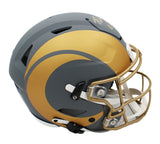 Puka Nacua Signed Los Angeles Ram Speed Flex Authentic Slate NFL Helmet