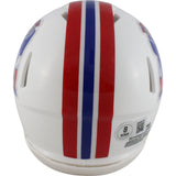 Christian Gonzalez Autographed New England Patriots TB Mini Helmet Beckett 49146