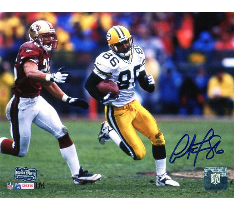 Antonio Freeman Signed Green Bay Packers Unframed 8x10 Running in the SB Photo