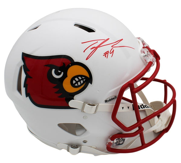 Tyler Shough Signed Louisville Cardinals Speed Authentic NCAA Helmet