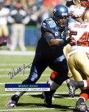 WALTER JONES AUTOGRAPHED FRAMED 16X20 PHOTO SEATTLE SEAHAWKS MCS HOLO 200381
