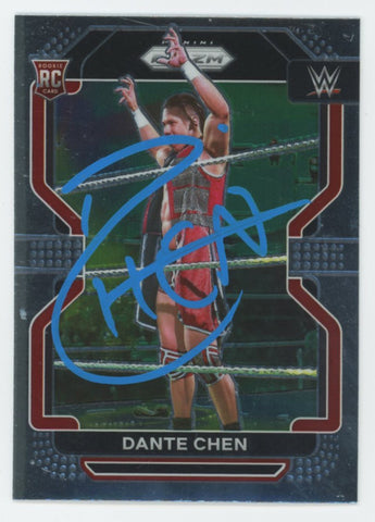 Dante Chen WWE Authentic Signed 2022 Panini Prizm #119 Rookie Card BAS #BS86638