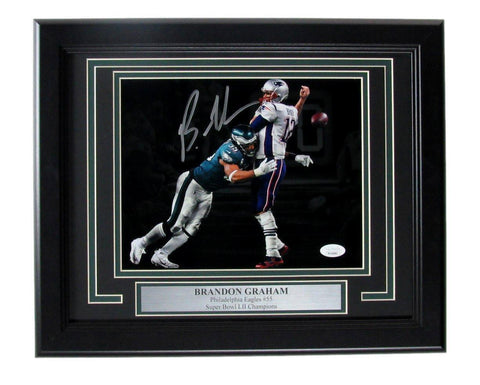 Brandon Graham Autographed 8x10 Photo Philadelphia Eagles Framed JSA