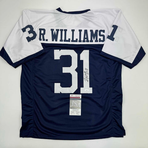 Autographed/Signed Roy Williams Dallas Thanksgiving Football Jersey JSA COA