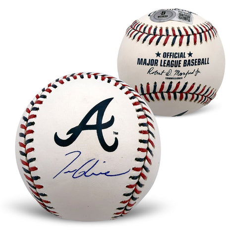 Tom Glavine Autographed Atlanta Braves Logo Signed Baseball Beckett With Case