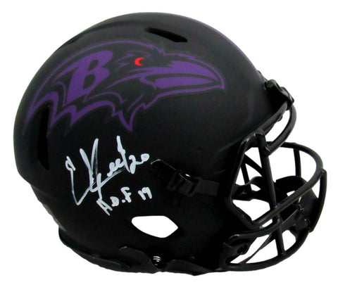 Ed Reed Signed Ravens Eclipse Authentic Full Size Football Helmet Beckett 163130
