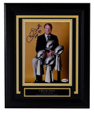 Chuck Noll Autographed/Inscribed 8x10 Photo Steelers Framed JSA 211315