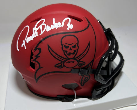 RONDE BARBER Signed Riddell Rave Mini Helmet - Tampa Bay Buccaneers NFL - BAS
