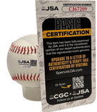 Don Baylor Autographed Colorado Rockies Logo Baseball Inscribed JSA COA