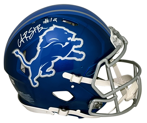 AMON-RA ST BROWN AUTOGRAPHED DETROIT LIONS AUTHENTIC FLASH HELMET BECKETT