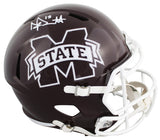 Mississippi State Dak Prescott Signed Full Size Speed Rep Helmet W/ Case BAS Wit