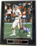 Gary Kubiak Autographed/Inscribed Denver Broncos 8x10 Photo w/ Plaque JSA COA