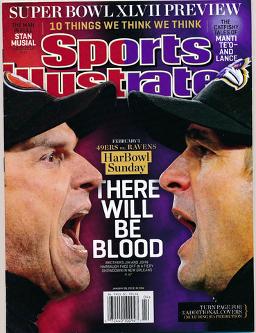 January 28, 2013 Jim Harbaugh/John Harbaugh Sports Illustrated NO LABEL