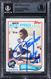 Giants Lawrence Taylor HOF 99 Authentic Signed 1982 Topps #434 Card BAS Slabbed