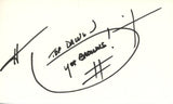 Hanford Dixon Autographed Cleveland Browns Index Card Beckett 45397