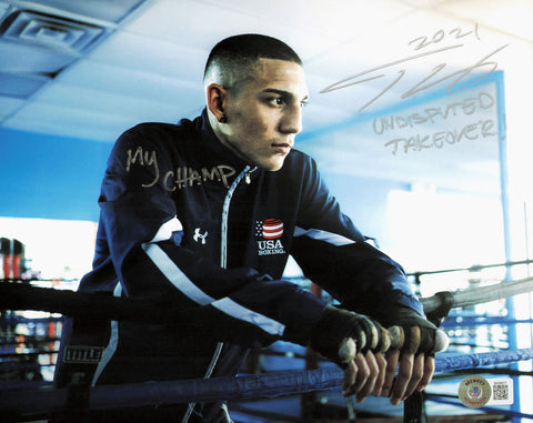 Teofimo Lopez Autographed 8x10 Photo My Champ Undisputed Takeover! 2021 Beckett