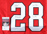 Steve Larmer Signed Chicago Blackhawks Jersey (JSA COA) 3 times Inscribed