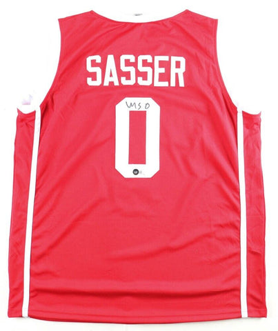 Marcus Sasser Signed Houston Cougar Jersey (Beckett) 2023 A.C.C. Player o/t Year