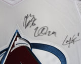 2022 Colorado Avalanche Team Signed Adidas White 54 Jersey 19 Sigs FAN 37796
