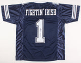 Lou Holtz Signed Notre Dame Fightin' Irish Jersey (JSA COA) 1988 National Champs