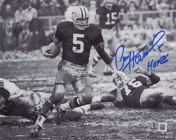 Packers Paul Hornung HOF 86 Authentic Signed 8x10 Horizontal Photo BAS #BV03219