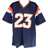 Jahdae Barron Autographed Pro Style Size XL Blue Jersey Beckett Witness 54013