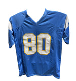 Kellen WInslow Autographed/Signed Pro Style Jersey Blue Beckett 40416