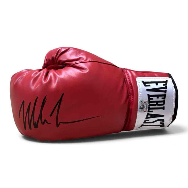 Mike Tyson Signed Red Everlast Boxing Left Handed Glove - Tyson Exclusive Holo