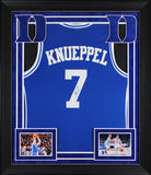 Duke Kon Knueppel Authentic Signed Blue Pro Style Framed Jersey Autographed JSA