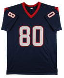 Andre Johnson Authentic Signed Navy Blue Pro Style Jersey BAS Witnessed