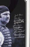 Mulit-Signed Framed 16x20 B&W MLB Photo/Our Captain Matte-Kline, Wynn, Rivers