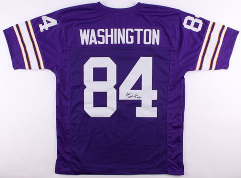 Gene Washington Signed Vikings Jersey (JSA) Minnesota's 2xPro Bowl Receiver WR