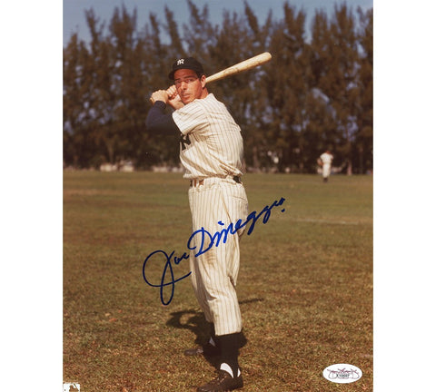 Joe DiMaggio Signed New York Yankees Unframed 8x10 Batting Stance Black & White"